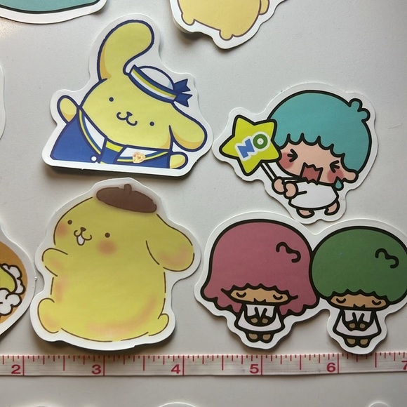 Sanrio 8-Piece Sticker Bundle  Pompompurin, My Melody & Little Twin Stars Kawaii - Picture 3 of 4